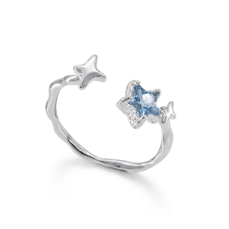 Blue Calcite Ring “Star”