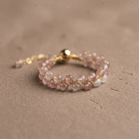 Rose Quartz Ring "Grape"