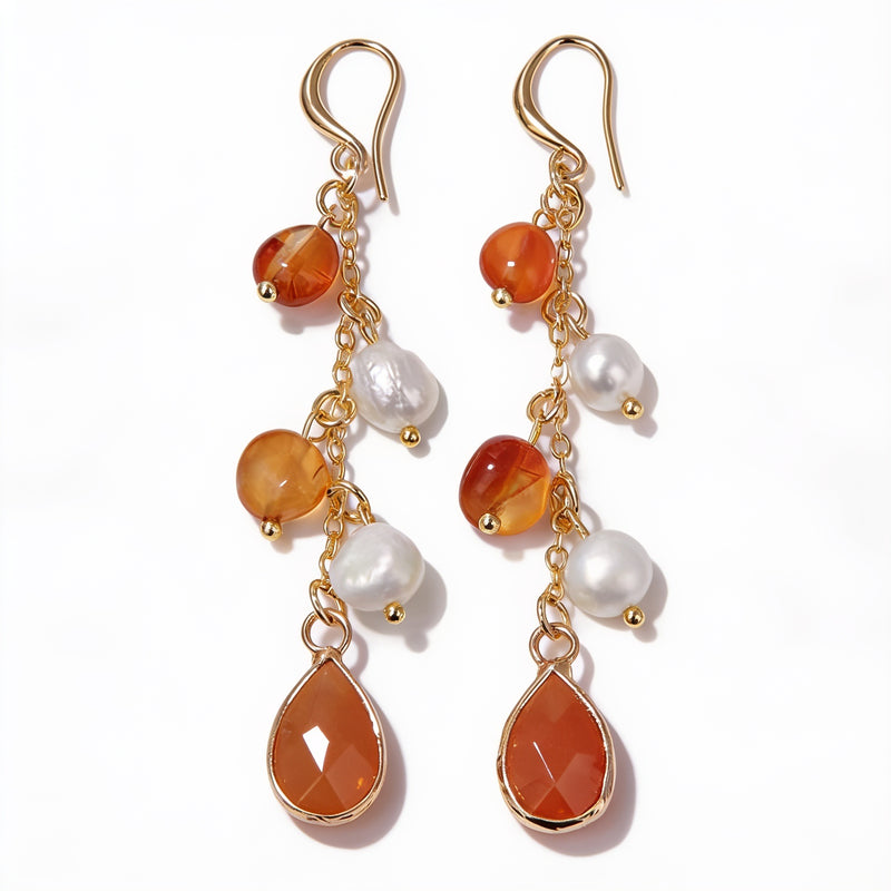 Agate Drop Earrings “Mirelya”