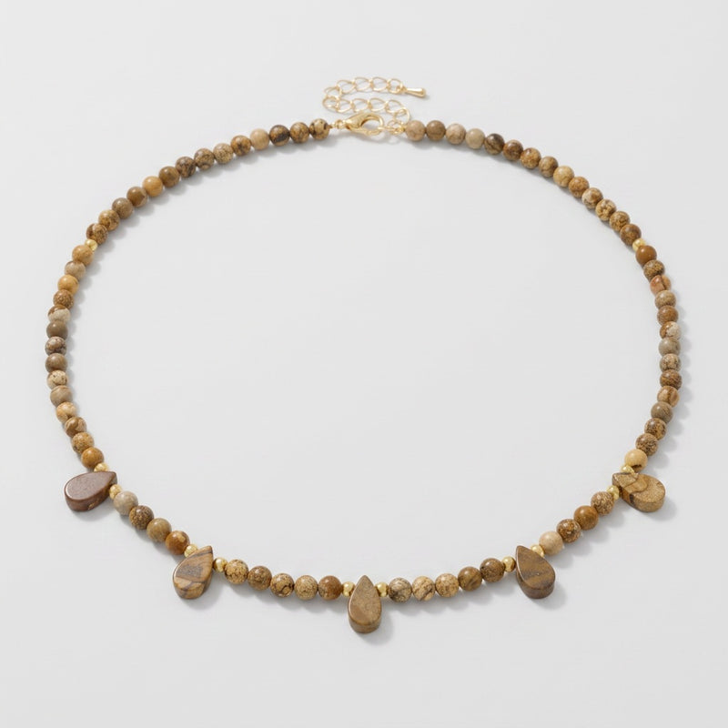 Agate Necklace "Reflection"