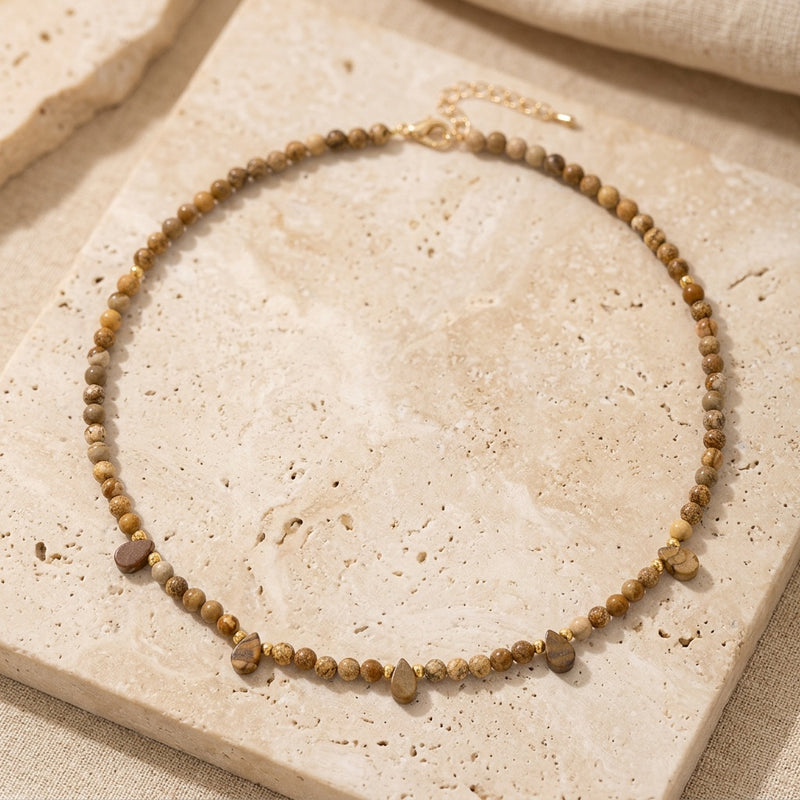 Agate Necklace "Reflection"