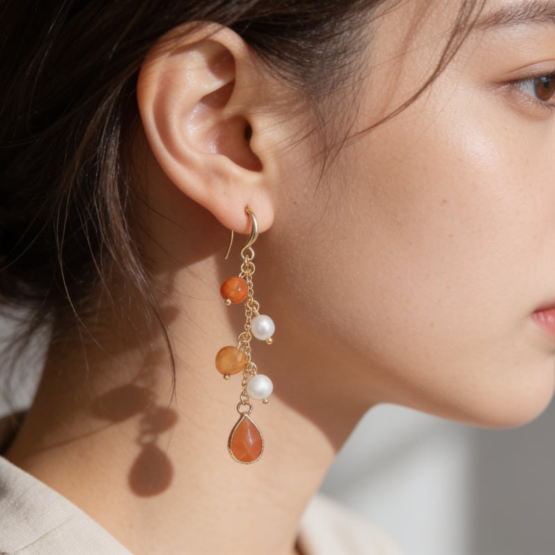 Agate Drop Earrings “Mirelya”