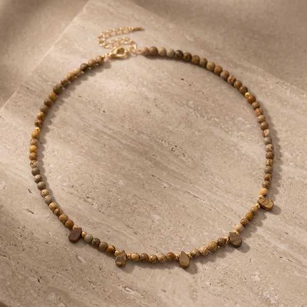 Agate Necklace "Reflection"