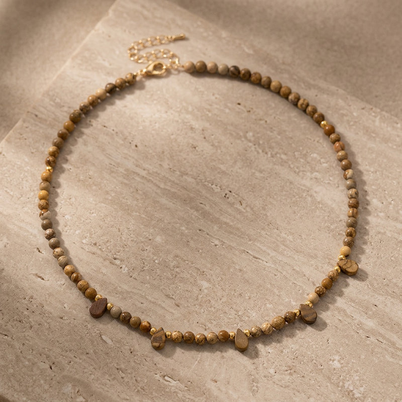 Agate Necklace "Reflection"