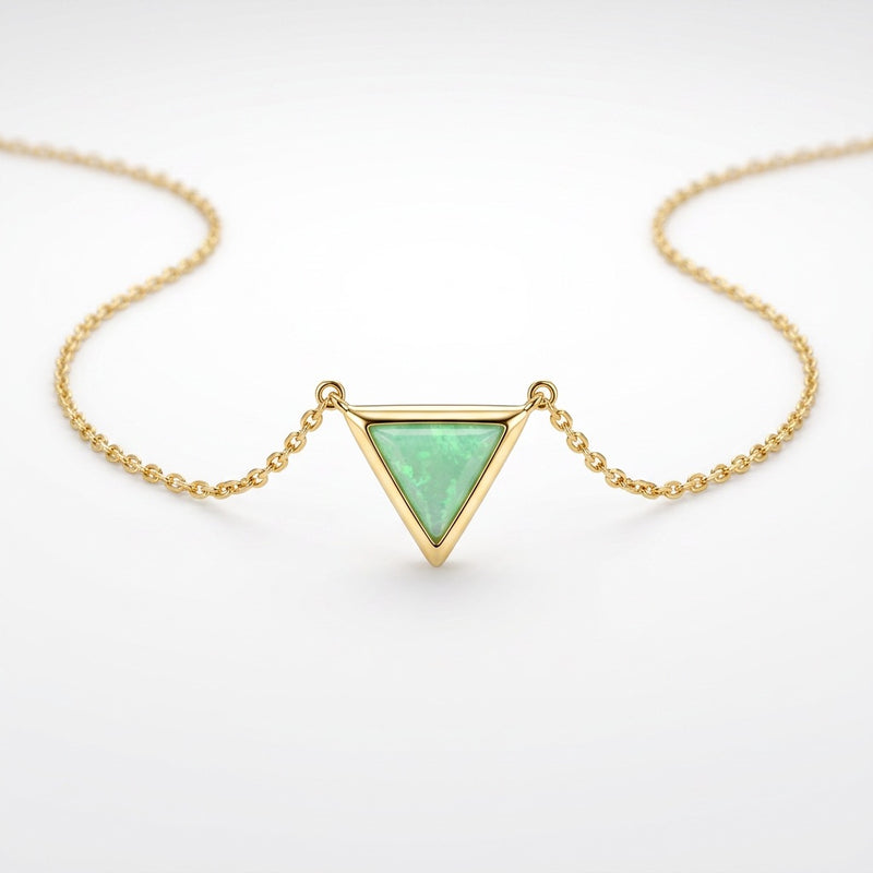 Amazonite Necklace "Triangle"