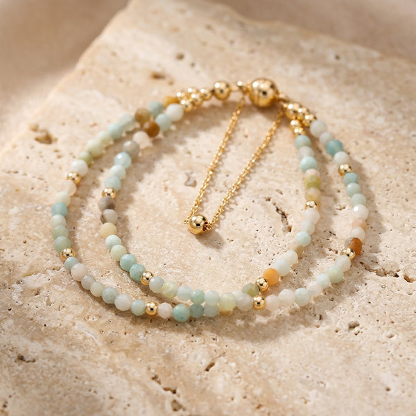 Amazonite Stone Bracelet "Celest"