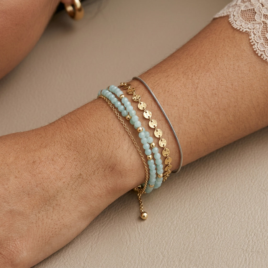 Amazonite Stone Bracelet "Lunavera"