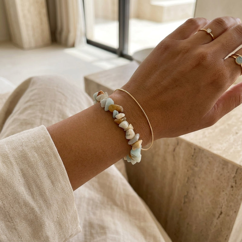 Amazonite Stone Bracelet "Nama"