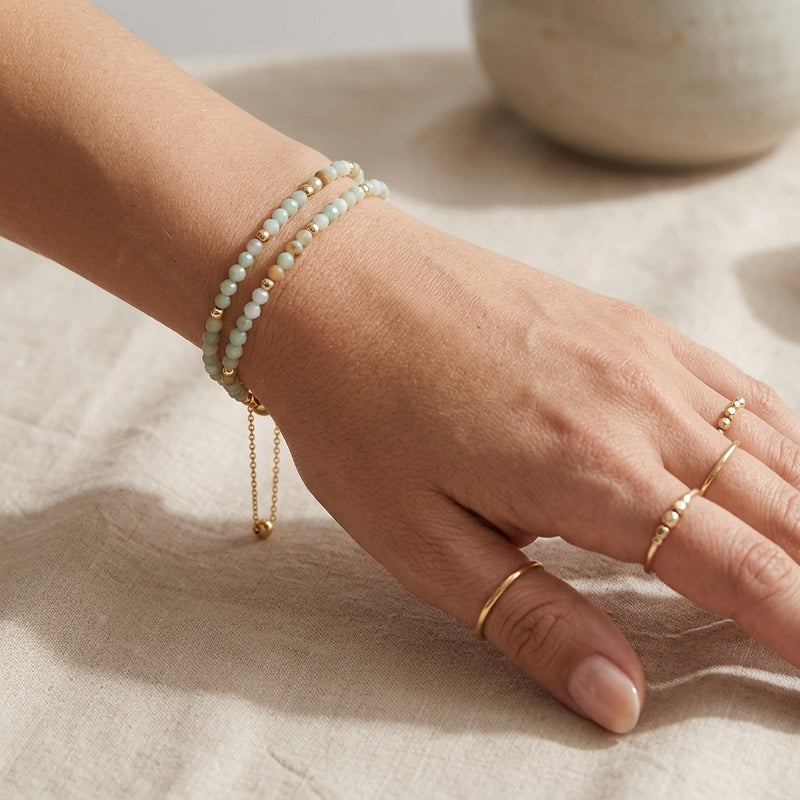 Amazonite Stone Bracelet "Celest"