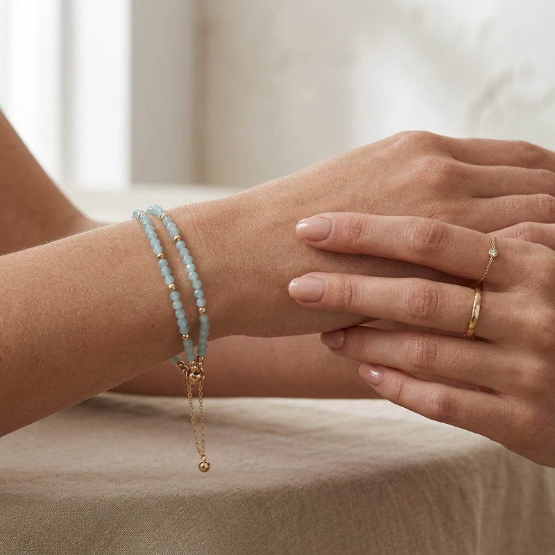 Amazonite Stone Bracelet "Lunavera"