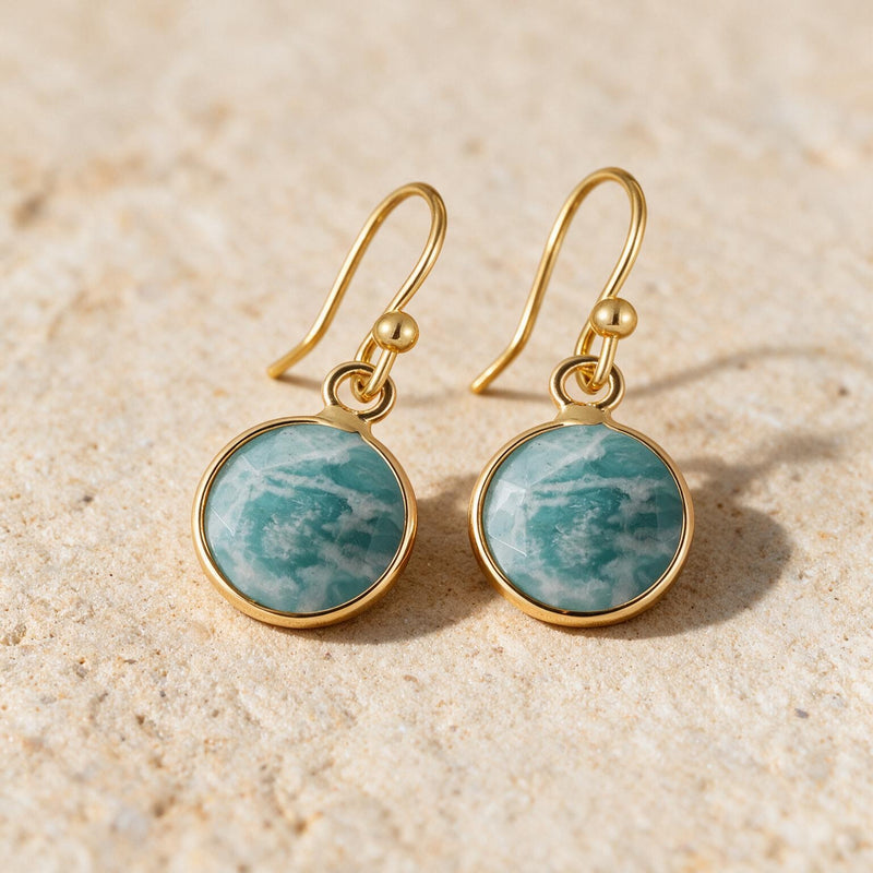 Amazonite Stone Earrings "Precious"