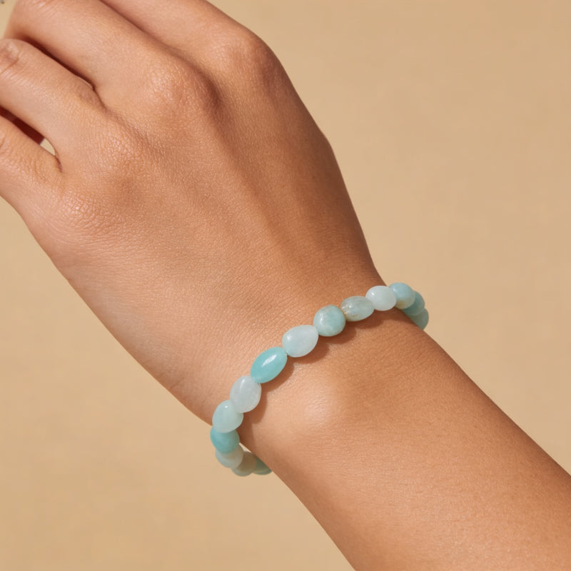Amazonite Bead Bracelet "Sea Whisper"