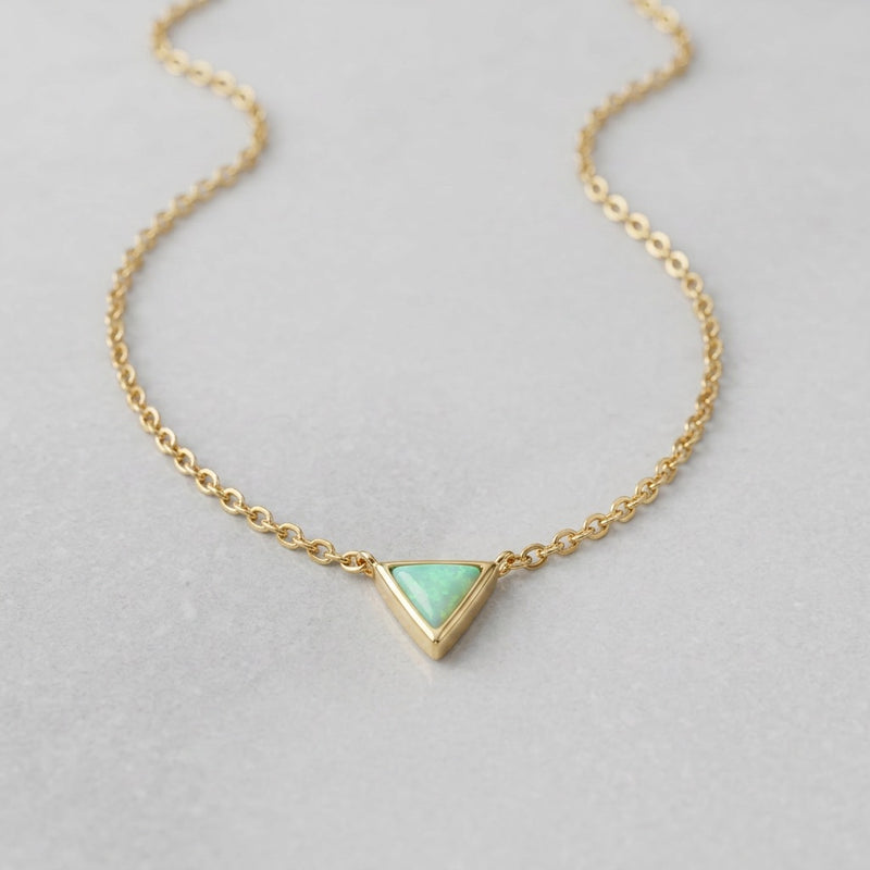 Amazonite Necklace "Triangle"