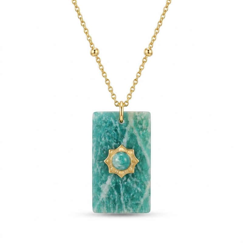 Amazonite Stone Necklace "Mobli"