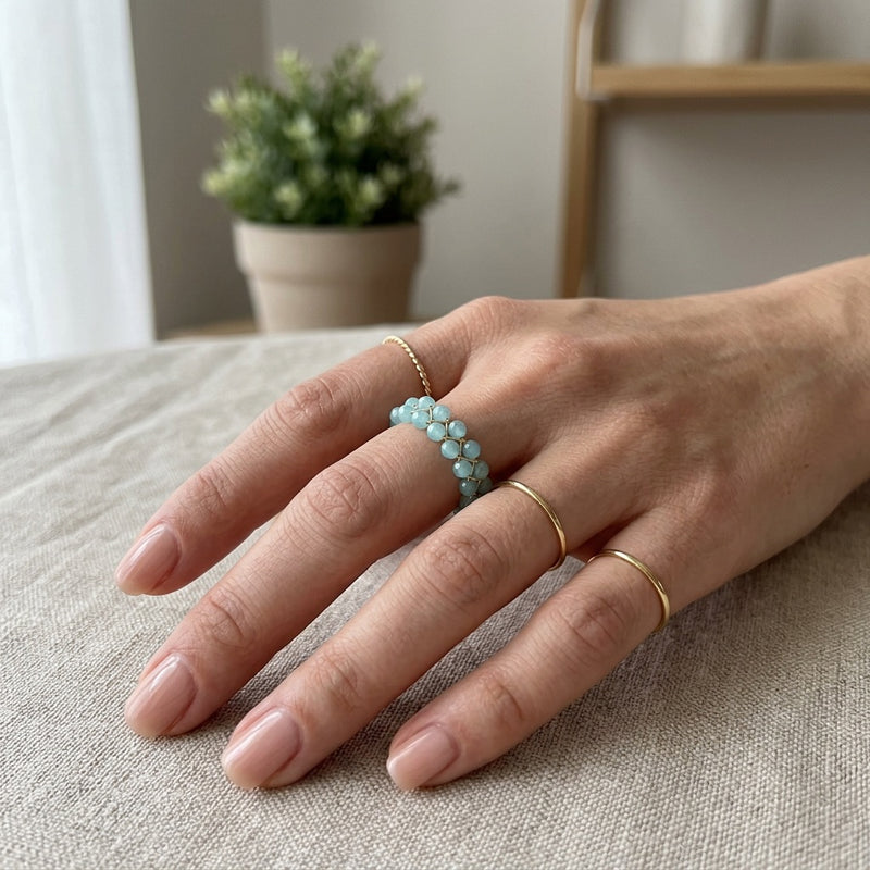 Amazonite Ring "Grape"