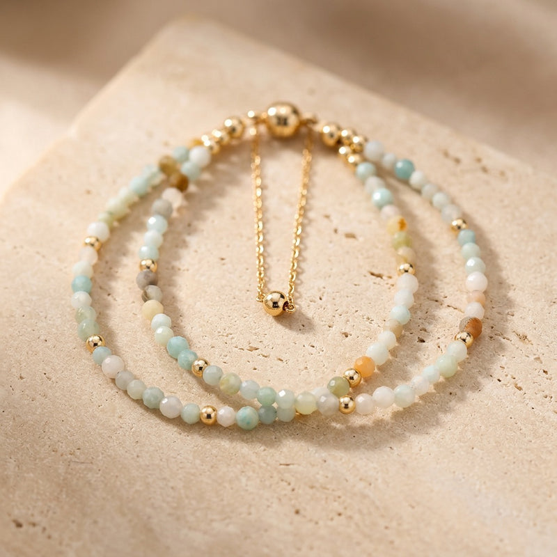 Amazonite Stone Bracelet "Celest"