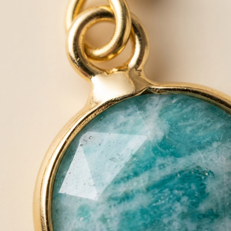Amazonite Stone Earrings "Precious"