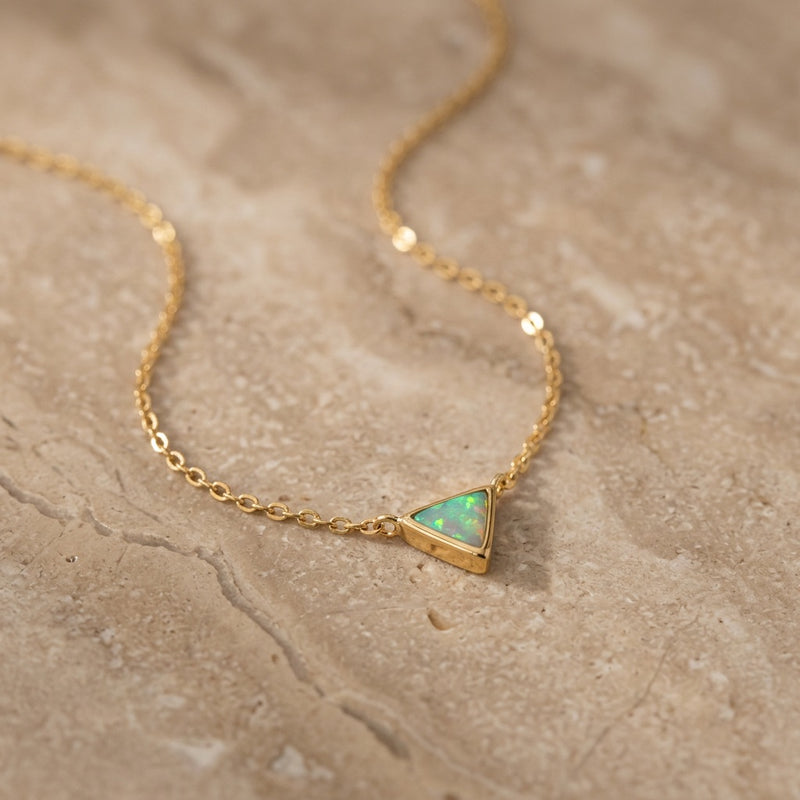 Amazonite Necklace "Triangle"