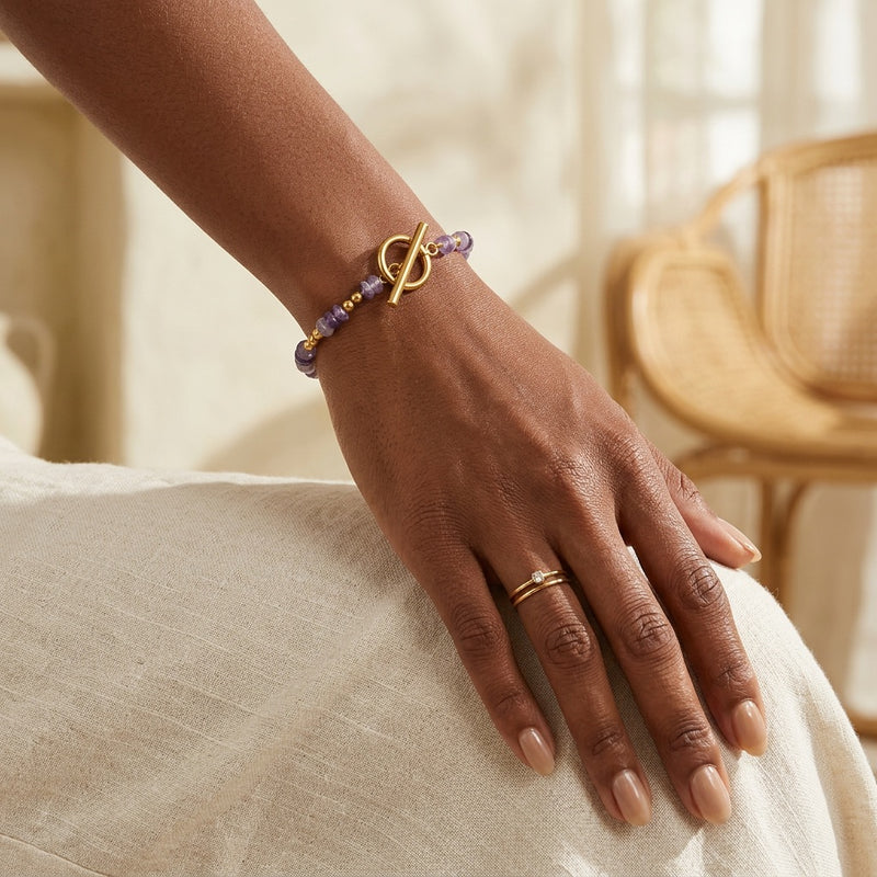 Amethyst Bracelet "Nautilis"
