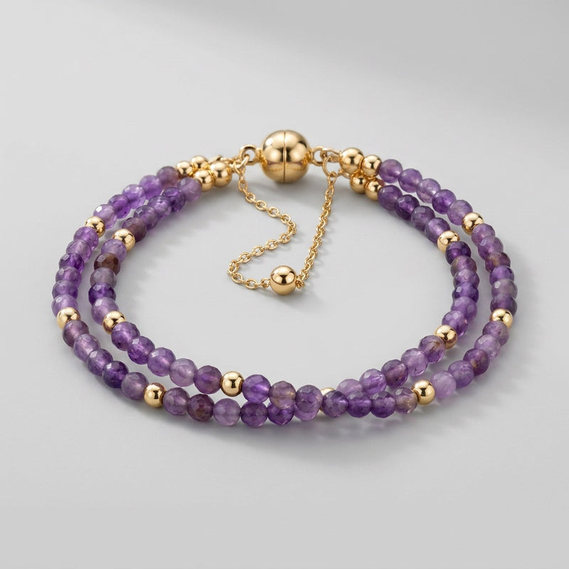 Amethyst Stone Bracelet "Feels"