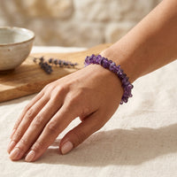 Amethyst Stone Bracelet "Nama"