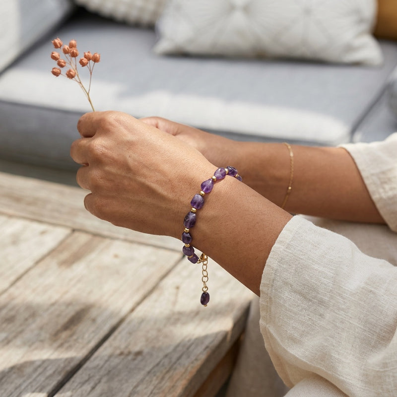 Amethyst Bracelet "Yanlei"