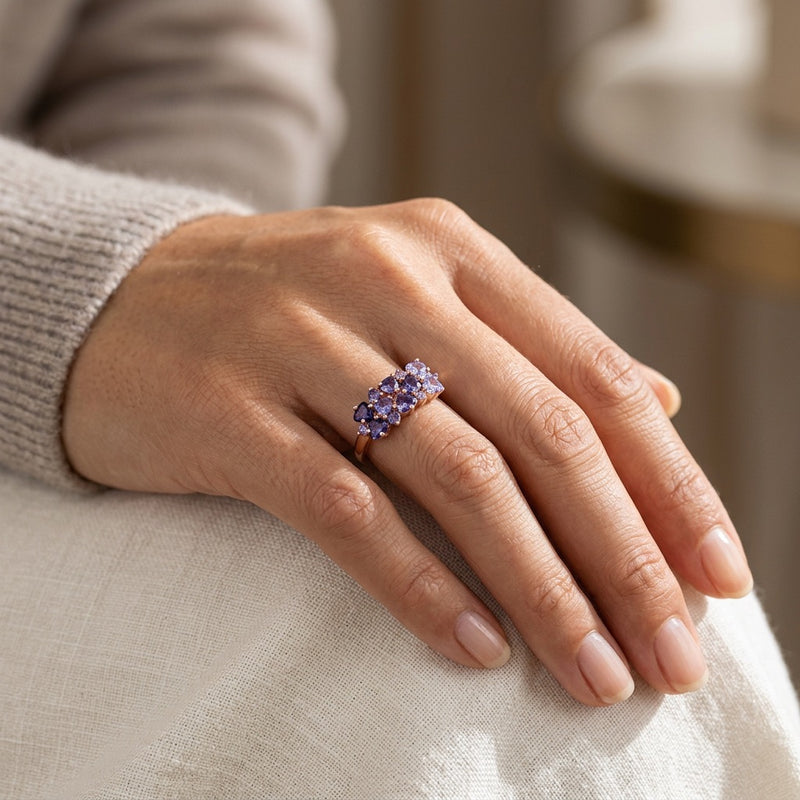 Amethyst Ring rose gold "Printemps"