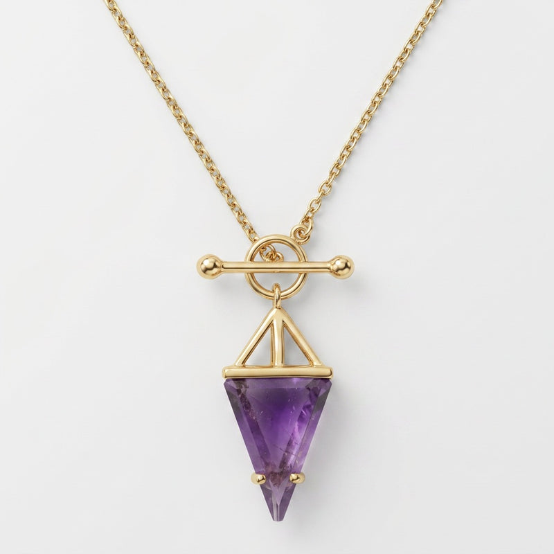 Amethyst Necklace "Hero"