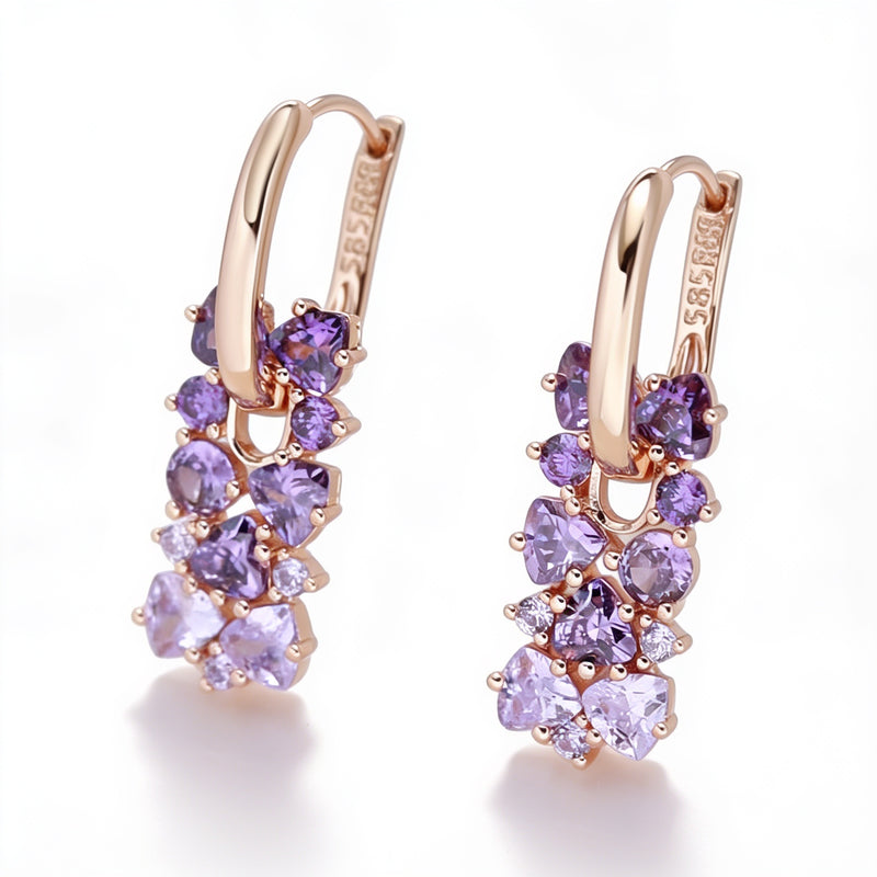 Amethyst Earrings "Gradient"