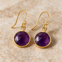 Amethyst Stone Earrings "Precious"