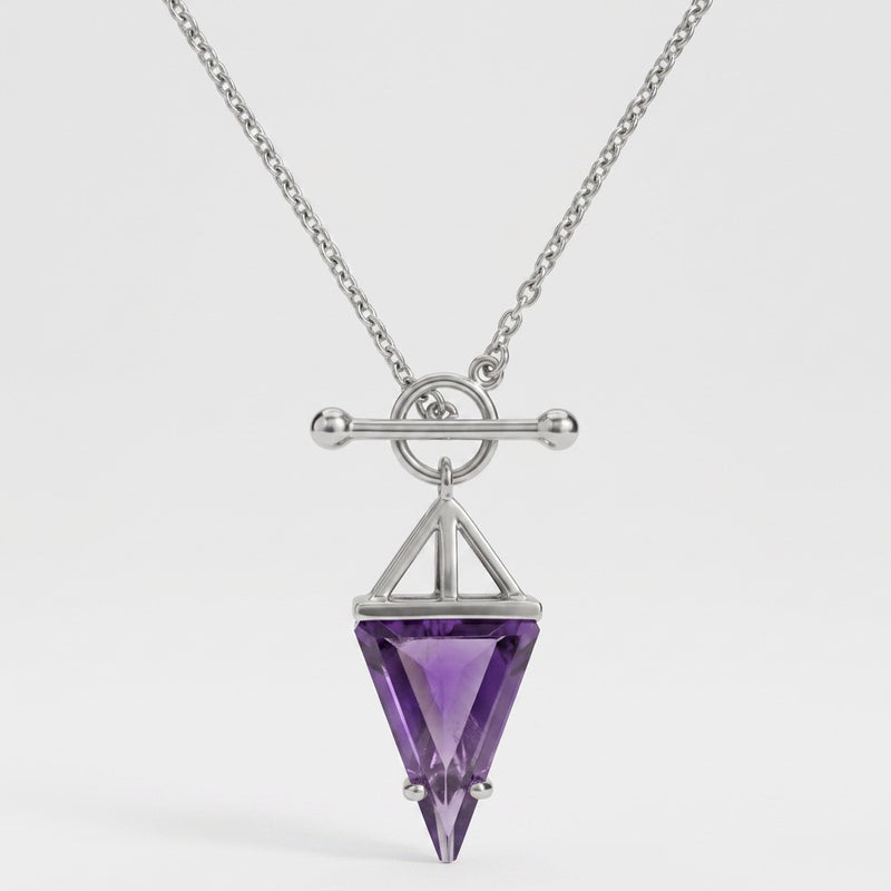 Amethyst Necklace "Hero"