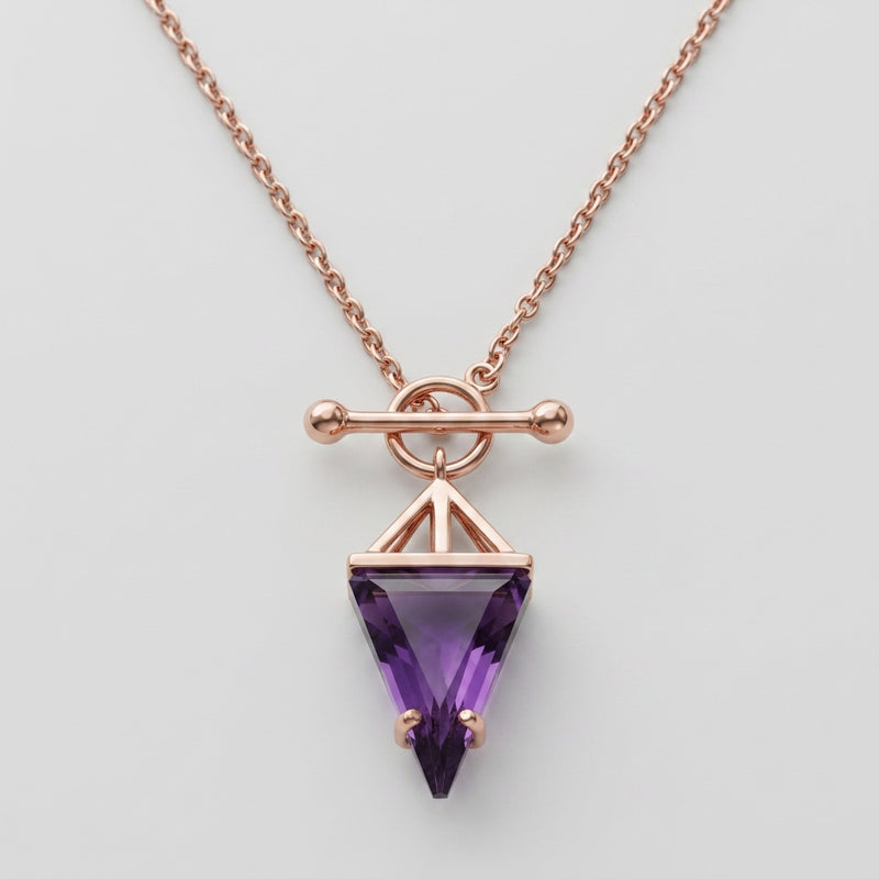 Amethyst Necklace "Hero"