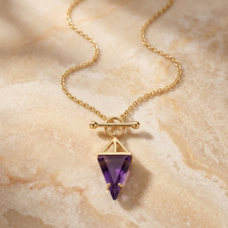 Amethyst Necklace "Hero"