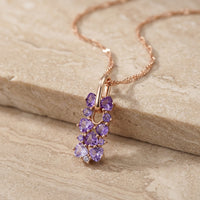 Amethyst Necklace "Gradient"