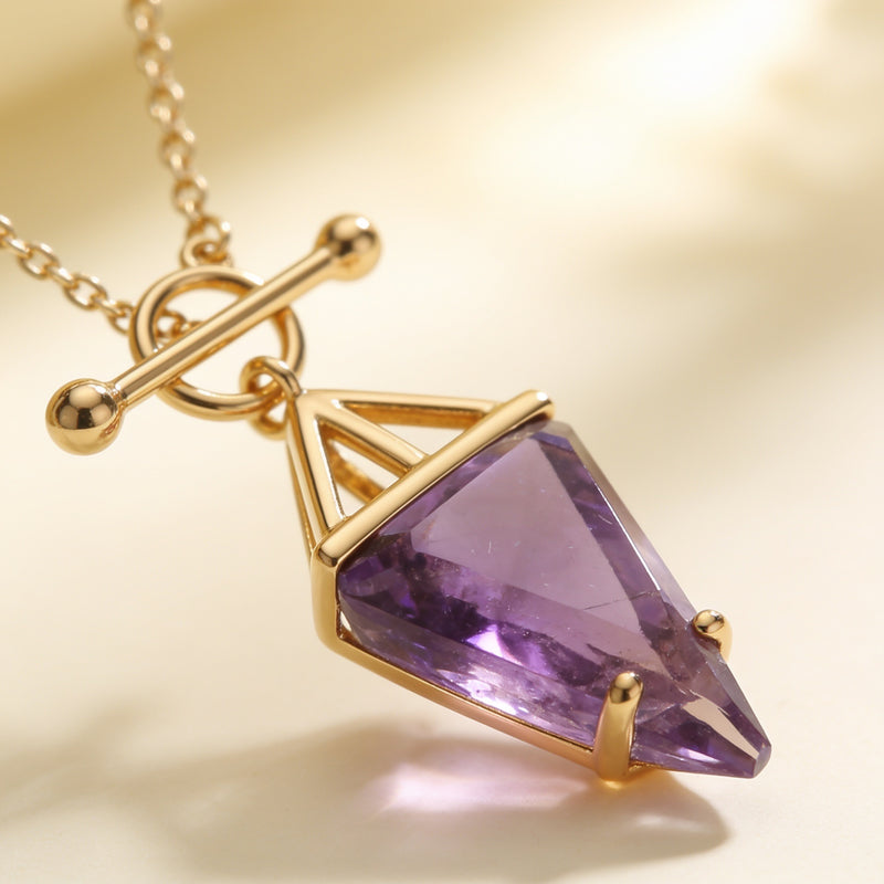 Amethyst Necklace "Hero"