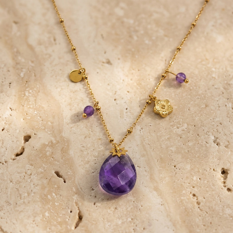 Amethyst Necklace "Joy"