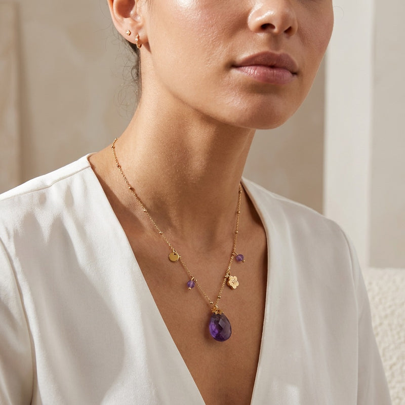 Amethyst Necklace "Joy"