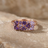 Amethyst Ring rose gold "Printemps"