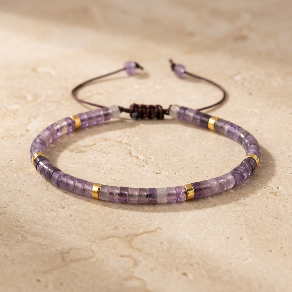 Amethyst Stone Bracelet "Emperor"