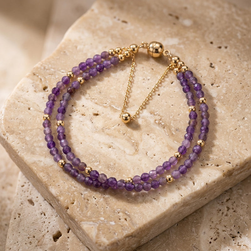 Amethyst Stone Bracelet "Feels"