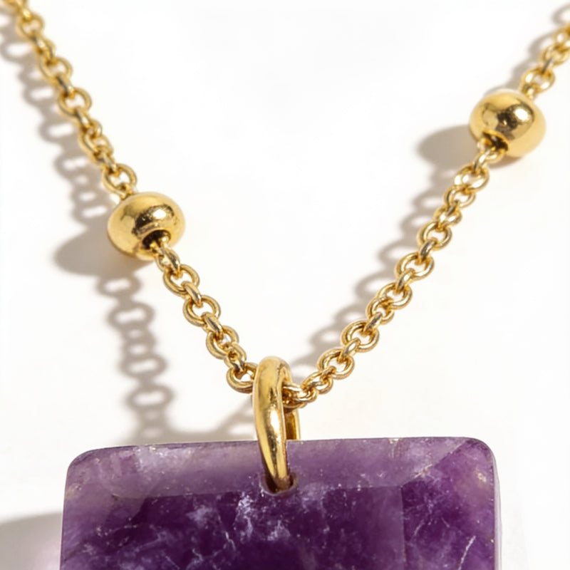 Amethyst Stone Necklace "Mobli"