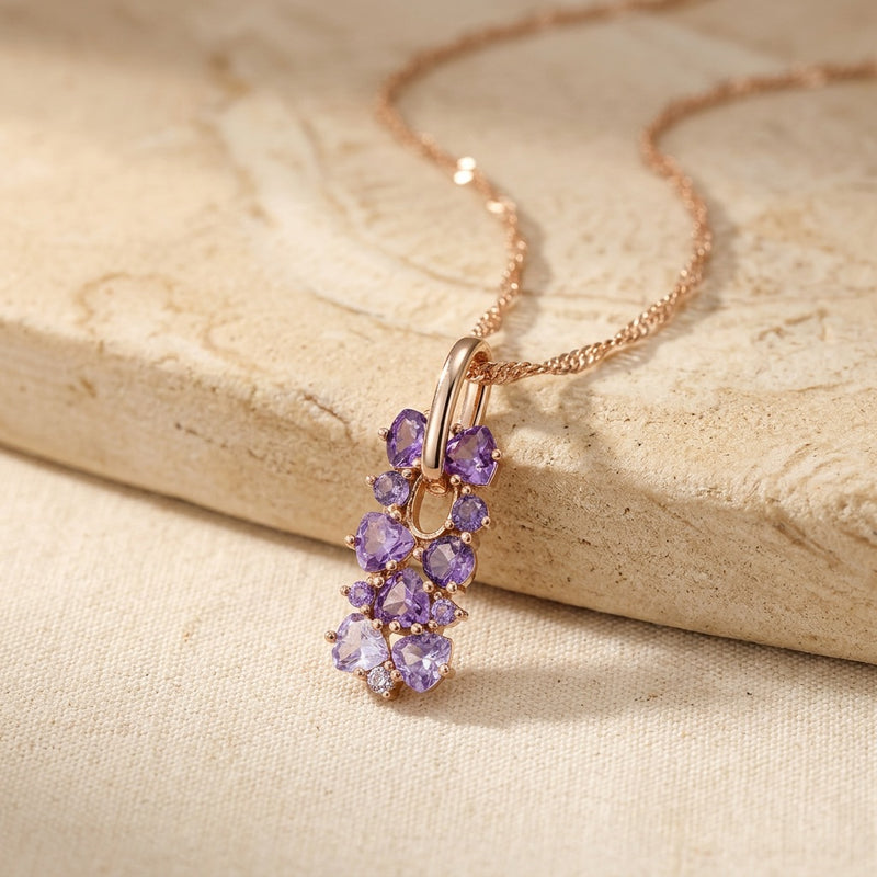 Amethyst Necklace "Gradient"