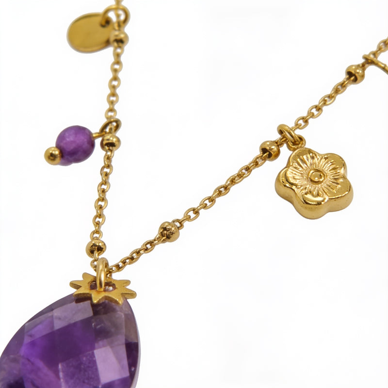 Amethyst Necklace "Joy"