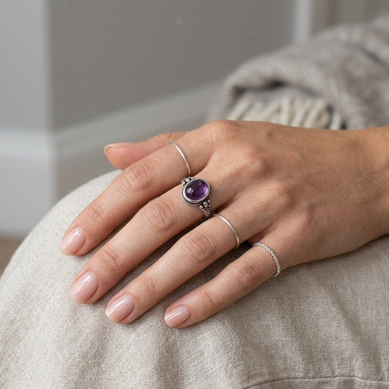 Amethyst Ring "Periwinkle"