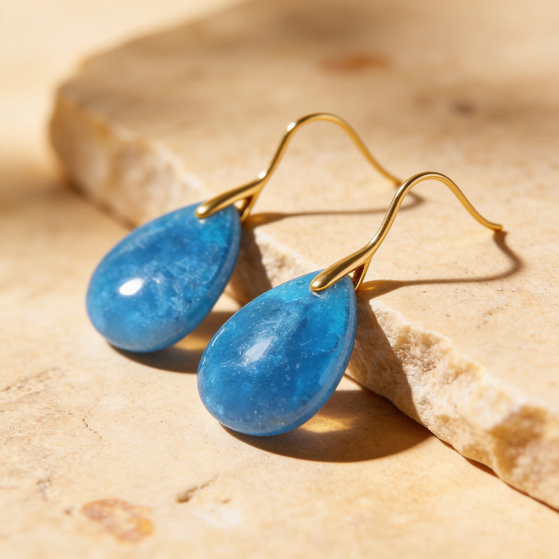 Apatite  Earrings "Celunara"