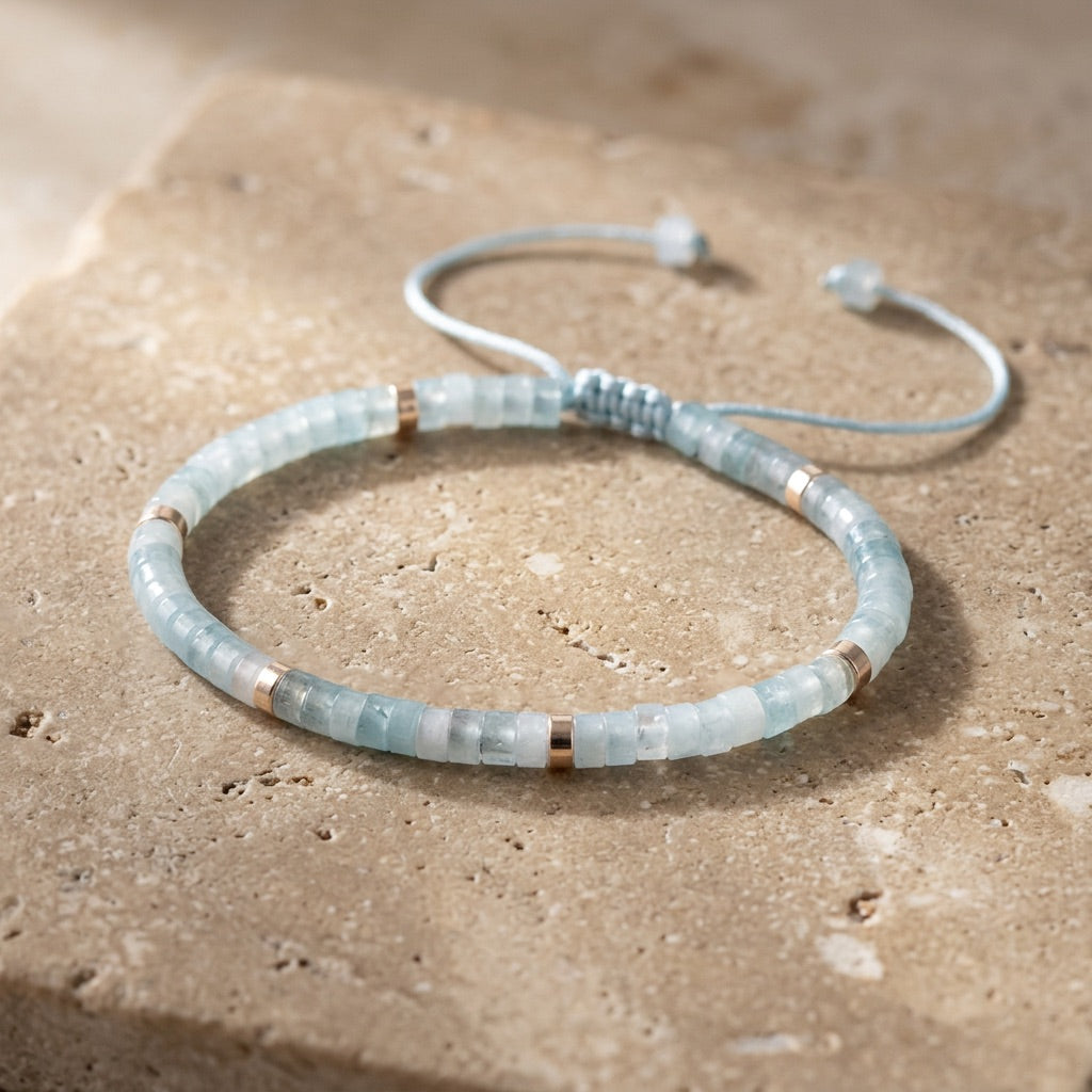 Aquamarine Gemstone Bracelet "Emperor"