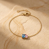 Aquamarine Stone Bracelet “Esmira Tide”