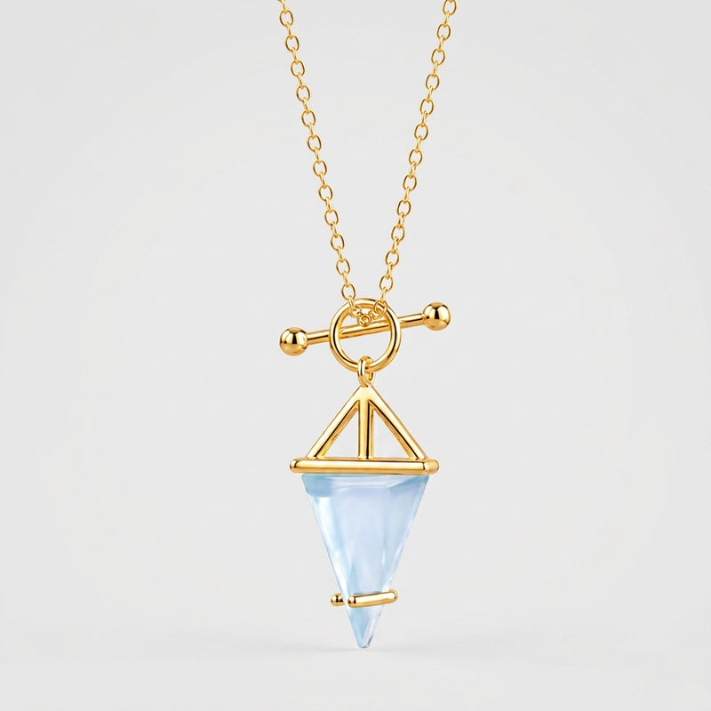 Aquamarine Necklace "Hero"