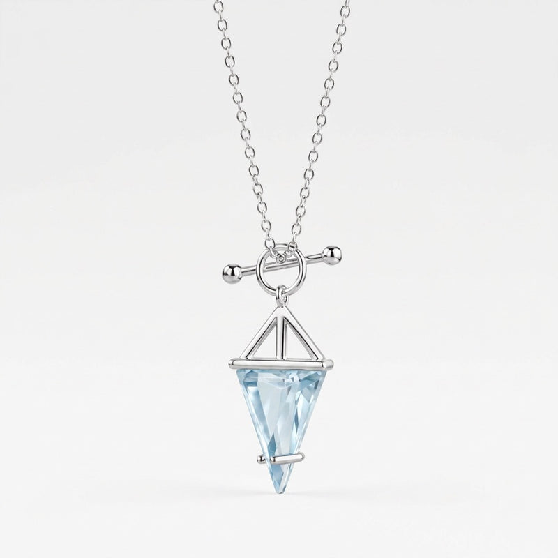 Aquamarine Necklace "Hero"