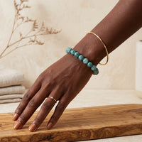 Aquamarine Stone Bracelet “Element”